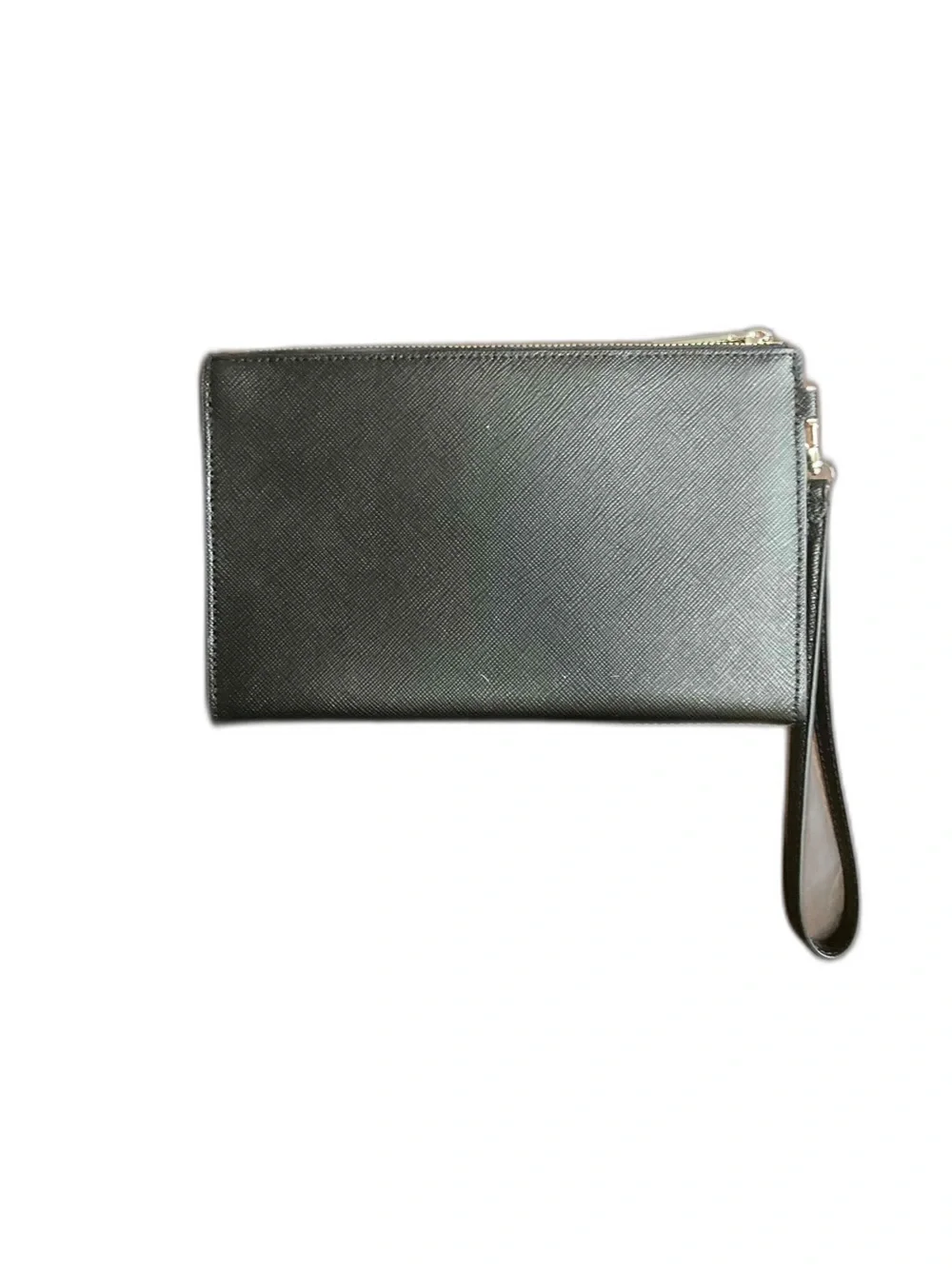 Kate Spade New York “Staci” Wristlet In Black Saffiano Leather NWT
